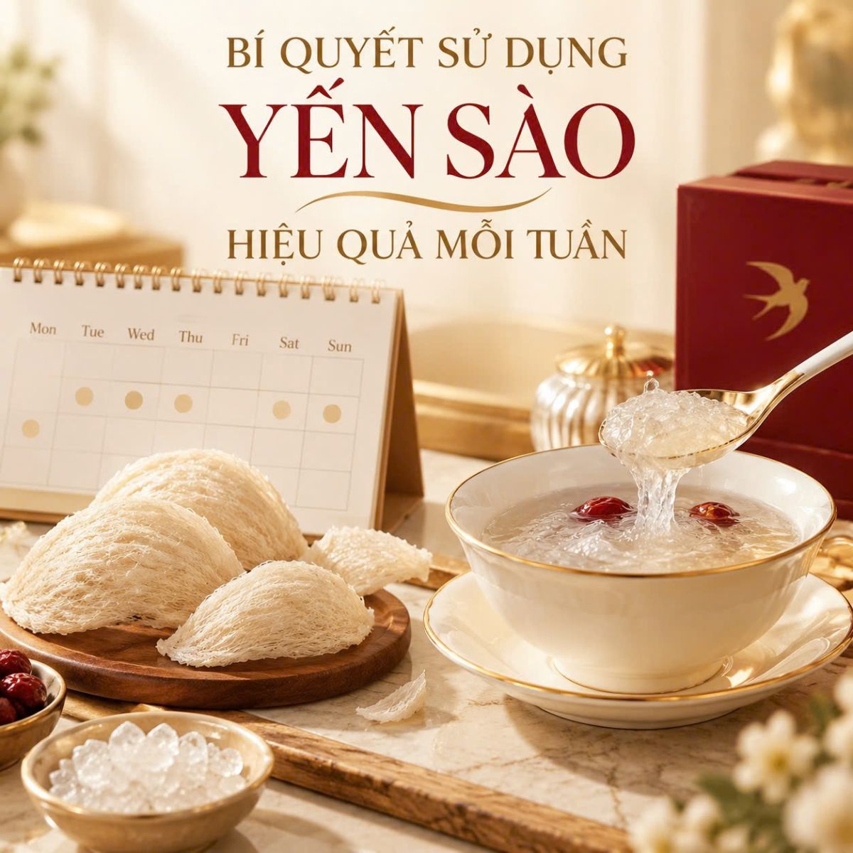Bí Quyết Sử Dụng Yến Sào Hiệu Quả Mỗi Tuần